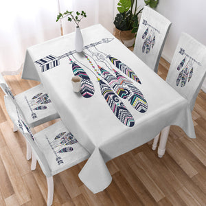 Feathers On Straight Arrow SWZB3669 Tablecloth