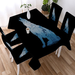 Night Forest Wolf SWZB3673 Tablecloth