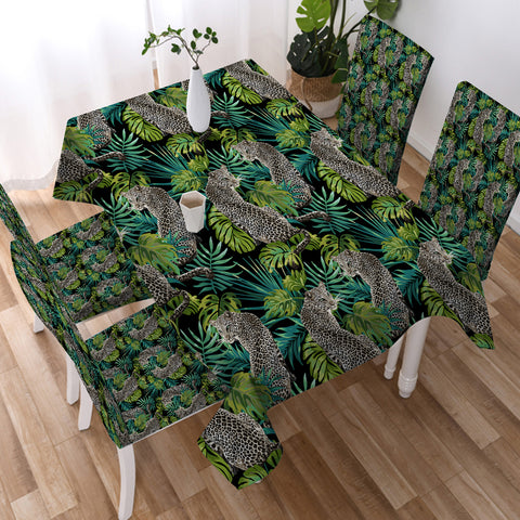 Image of Jagua Palm Leaves SWZB3738 Waterproof Tablecloth