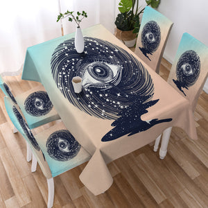 Eyes Storm Night Universe SWZB3766 Waterproof Tablecloth