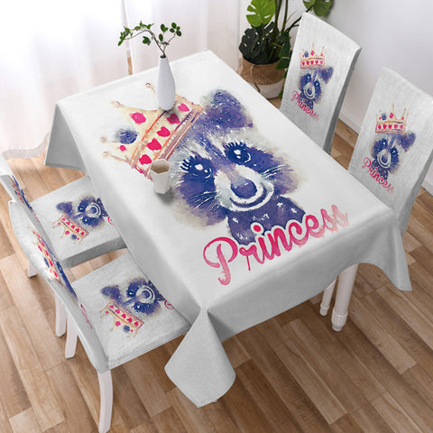 Image of Princess Crown Little Bear SWZB3860 Waterproof Tablecloth