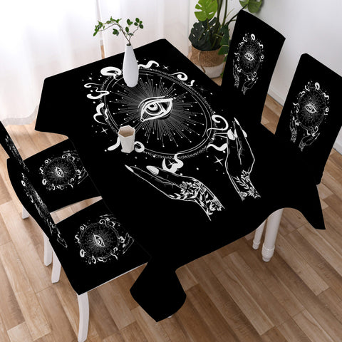 Image of Shine Bright Eye Zodiac Hands SWZB4243 Waterproof Tablecloth