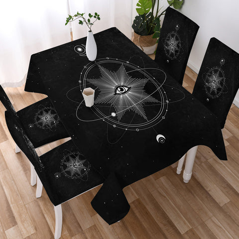 Image of Illusion Galaxy Eye SWZB4322 Waterproof Tablecloth
