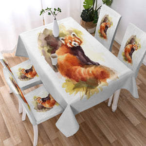 Watercolor Fox Painting SWZB4328 Waterproof Tablecloth