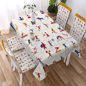 Olympic Sports Icon Illustration SWZB4421 Waterproof Tablecloth