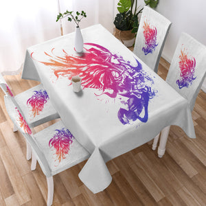 Gradient Color Fight Wings Warrior SWZB4506 Waterproof Tablecloth