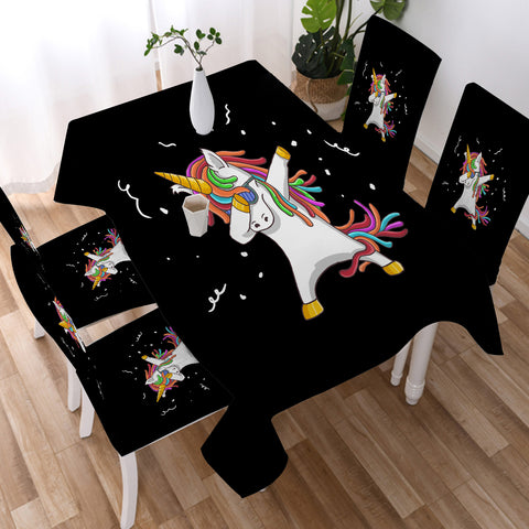 Image of Swag Dab Unicorn SWZB4648 Waterproof Tablecloth
