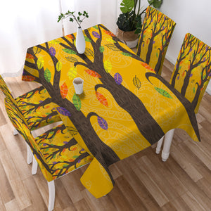 Colorful Leaves & Trees SWZB4729 Waterproof Tablecloth