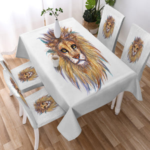 Lion Waxen Color Draw  SWZB5158 Waterproof Table Cloth