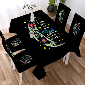 I Love You To The Moon And Back  SWZB5459 Waterproof Table Cloth