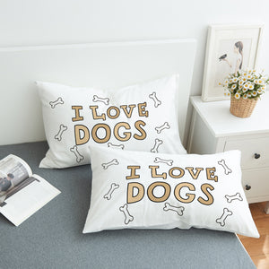 I Love Dogs SWZT0001 Pillowcase