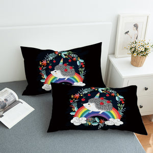 Rainbow Hedgehog SWZT0004 Pillowcase