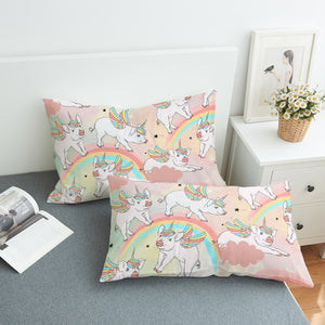 Rainbow Pig SWZT0011 Pillowcase