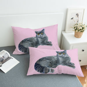 Gray Cat SWZT0033 Pillowcase