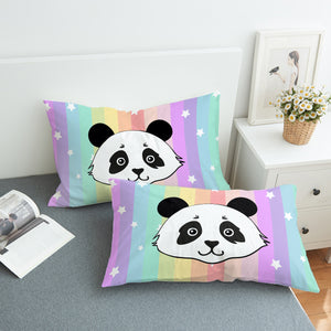 Rainbow Panda SWZT0057 Pillowcase