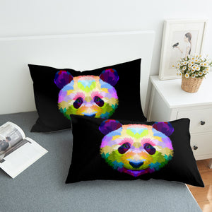 Neon Colored Panda SWZT0072 Pillowcase