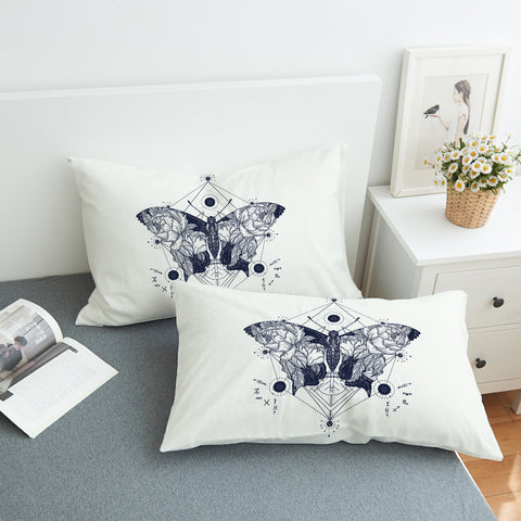 Image of Symmetric Moth SWZT0092 Pillowcase