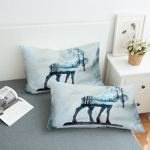 Winter Moose SWZT0294 Pillowcase