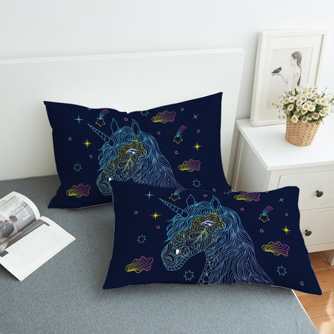 Image of Unicorn Color Sketch SWZT0298 Pillowcase