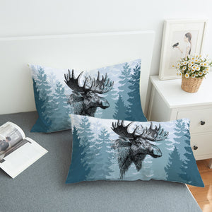 Winter Moose SWZT0447 Pillowcase