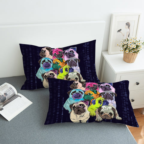 Image of Pug Gang SWZT0471 Pillowcase