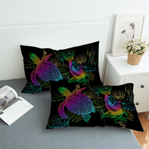 Night-glow Turtle & Carp SWZT0478 Pillowcase