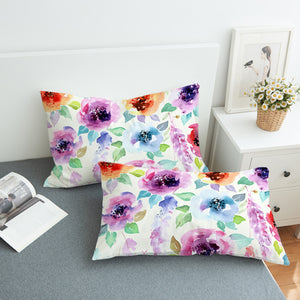 Watercolored Flowers SWZT0482 Pillowcase