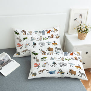 English Animal Alphabet SWZT0494 Pillowcase