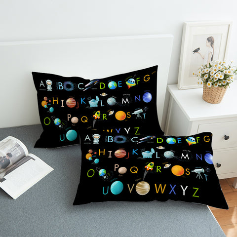 Image of Planetary Alphabet SWZT0509 Pillowcase