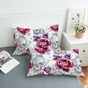 Skulls & Flowers SWZT0527 Pillowcase