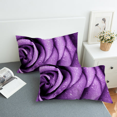 Image of 3D Purple Rose SWZT0625 Pillowcase
