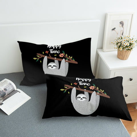 Image of Happy Time Sloth SWZT0675 Pillowcase