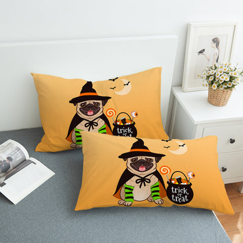 Image of Witch Pug SWZT0681 Pillowcase