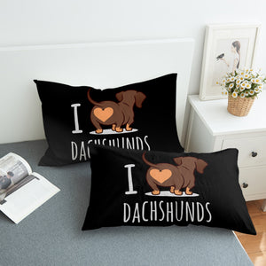 I Love Dachshunds SWZT0770 Pillowcase