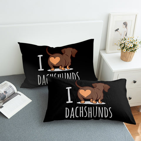 Image of I Love Dachshunds SWZT0770 Pillowcase