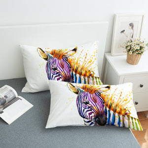 Colorsplashed Zebra SWZT0847 Pillowcase