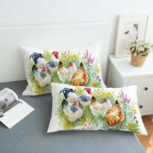 Chicken Garden SWZT1099 Pillowcase