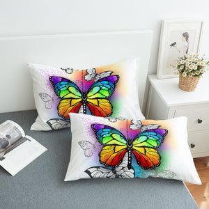 Rainbow Butterfly SWZT1116 Pillowcase