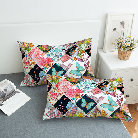 Image of Butterfly Floor Tiles SWZT1177 Pillowcase