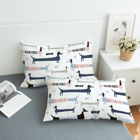 Image of Dachshund Patterns SWZT1179 Pillowcase