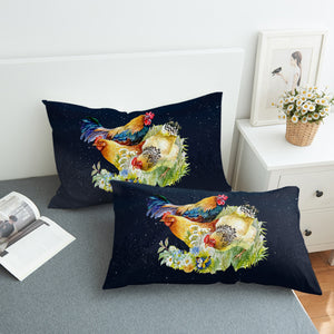 Chicken Couple SWZT1193 Pillowcase