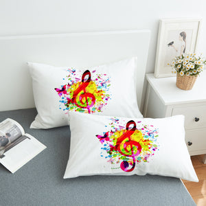 Colorful Treble Clef SWZT1501 Pillowcase