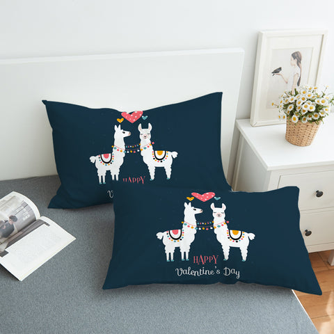 Image of Llama Valentine SWZT1506 Pillowcase