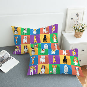 Dog Profiles SWZT1565 Pillowcase