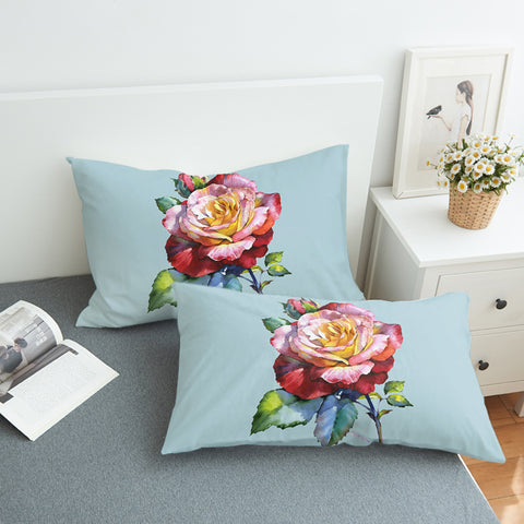 Image of Multicolored Rose SWZT1625 Pillowcase