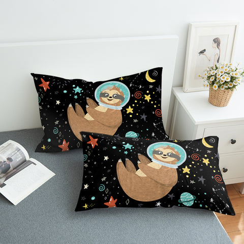 Image of Space Sloth SWZT1626 Pillowcase