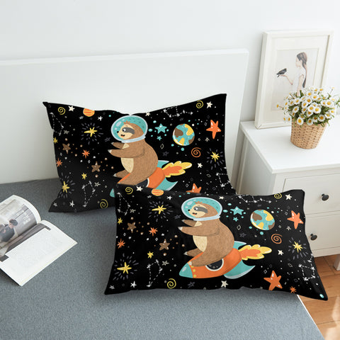 Image of Slothtronaut SWZT1627 Pillowcase