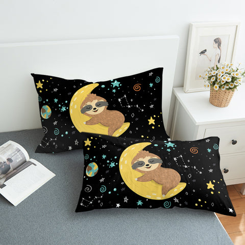 Image of Moon Sloth SWZT1628 Pillowcase