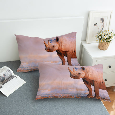 Image of 3D Rhino SWZT1634 Pillowcase