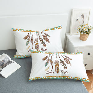 Boho Style Feather SWZT1649 Pillowcase